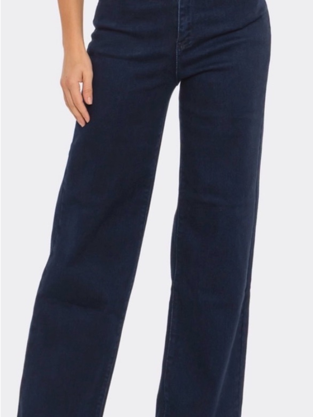 LA Girl Wide Leg Jeans in Dark Navy